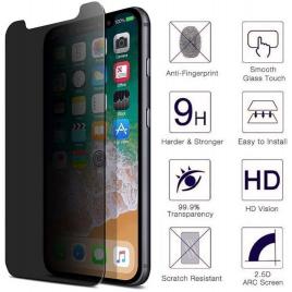 Husa apple iphone 11 magnetica cu spate din sticla securizata si folie privacy pentru ecran, mystyle perfect fit
