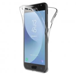 Husa full tpu 360° (fata + spate) pentru samsung galaxy j3 (2017), transparent