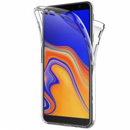 Husa full tpu 360° (fata + spate) pentru samsung galaxy j4 plus (2018), transparent