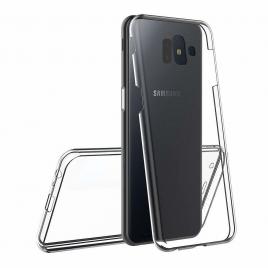 Husa samsung galaxy j6 plus (2018) silicon tpu 360 grade (fata - spate) - transparent