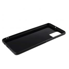 Husa pentru samsung galaxy a51, mystyle perfect fit cu insertii de carbon, negru