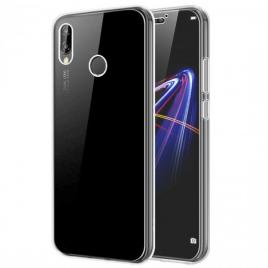 Husa protectie huawei y6 2019, 360° (fata + spate), silicon - transparent