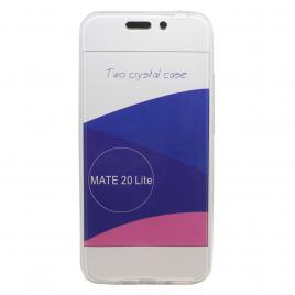 Husa silicon 360° compatibila huawei mate 20 lite fata-spate, transparenta
