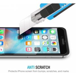 Pachet husa compatibila cu apple iphone 7, slim tpu transparenta, cu folie de sticla gratis