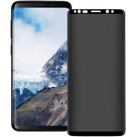 Folie de sticla privancy 5d case friendly pentru samsung galaxy s8, privacy glass glomax, folie securizata duritate 9h anti amprente