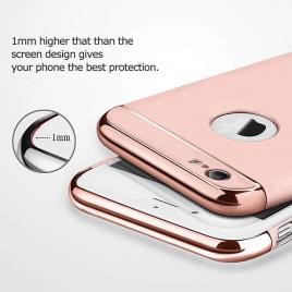 Husa apple iphone se2, mystyle elegance luxury 3in1 ring rose-gold