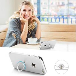 Husa apple iphone se2, mystyle elegance luxury 3in1 ring silver