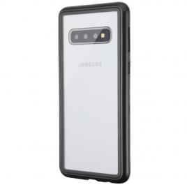 Husa magnetic glass 360° (sticla fata + spate) pentru samsung galaxy s10, negru