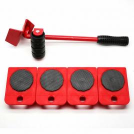 Kit pentru transportat mobila, 5 piese, cu role, greutate suportata 150 kg