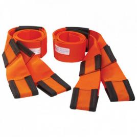 Set 2 legaturi pentru ridicat obiecte grele, pp, ajustabile, 284.5 cm lungime, portocaliu