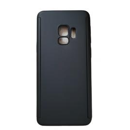 Set husa protectie formata din 3 piese fata spate si folie silicon compatibila cu samsung galaxy s9 negru