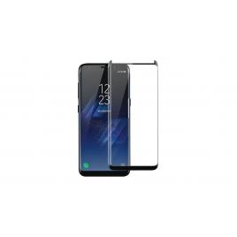 Folie de protectie pentru samsung galaxy s8, sticla securizata 5d, negru-transparent
