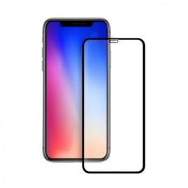 Folie de protectie tempered glass pentru iphone xs max, negru - transparent