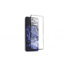 Folie de sticla securizata, compatibila cu samsung s21, negru-transparenta