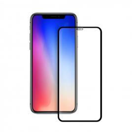 Folie din sticla pentru iphone xs max, transparent - negru