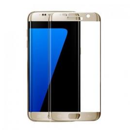 Folie protectie de sticla 9h high quality pentru samsung galaxy s7 edge, auriu