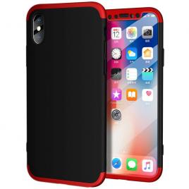Husa 360, gkk, iphone x/xs, rosu/negru