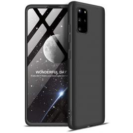 Husa full cover 360°compatibil samsung galaxy s20 (fata + spate +folie de protectie din silicon) din plastic ,black matte