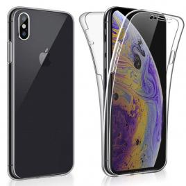 Husa full tpu 360° (fata + spate) compatibila apple iphone xs max, transparent