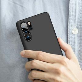 Husa huawei p30 pro - protectie 360 grade, 3 in 1, plastic, neagra