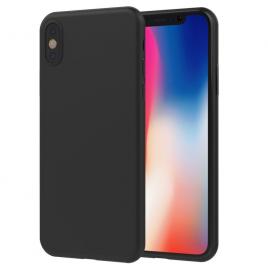 Husa matte effect compatibila cu iphone x/xs black , silicon