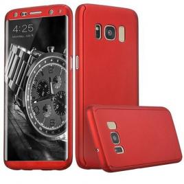 Husa samsung galaxy s8 full cover 360° ( fata + spate), red