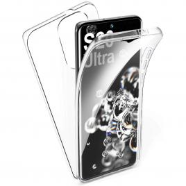 Husa compatibil cu samsung galaxy s20 ultra / s20 ultra 5g 360 de grade transparenta full body tpu(fata + spate)
