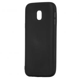 Husa compatibila samsung galaxy j3 2017 - silicon textura soft, aspect mat, neagra