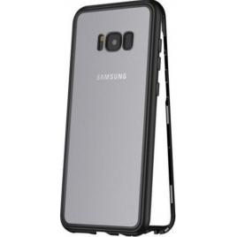 Husa de protectie pentru samsung galaxy s8 plus, negru-transparent