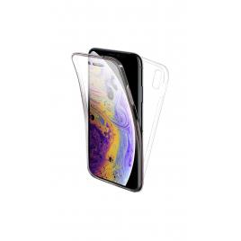 Husa protectie iphone xs max, fully pc & glass 360° (fata + spate), transparenta, ultra slim, premium quality
