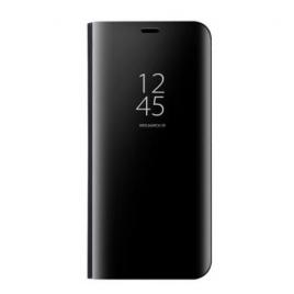 Husa book mirror effect compatibil cu samsung galaxy s9 plus black, acril