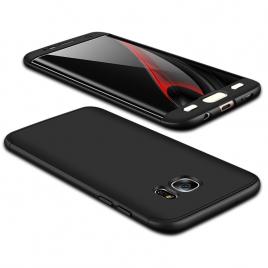 Husa full cover 360 gkk samsung galaxy s7 edge - negru