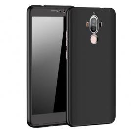 Husa full cover 360° (fata + spate + sticla) pentru huawei mate 20 lite, neagra