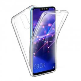 Husa pentru protectie compatibila cu huawei mate 20 lite pc & glass -360° (fata si spate), transparenta