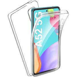 Husa protectie fata spate pentru samsung galaxy a52 4g/5g, tpu/policarbonat, transparent