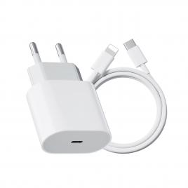 Incarcator compatibil cu iphone 11/12/13/14/pro/pro max/ipad/airpods, cablu de date lightning, fast charge 20w