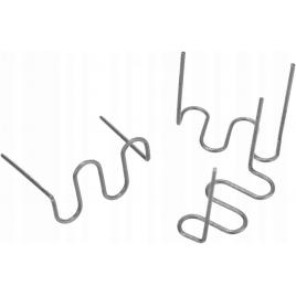 Set 500 capse cleme pentru pistol de lipit, reparat si sudat plastic, rs28, 0.8 mm, inox, argintiu
