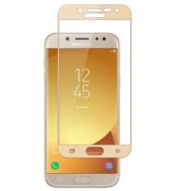 Folie de protectie, full screen, sticla securizata 5d pentru samsung galaxy j5 2017 - auriu