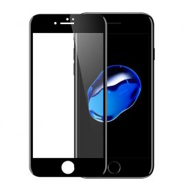 Folie de protectie ecran 3d full cover carbon fiber din sticla securizata 9h tempered glass pentru telefon iphone 7 8, cubis