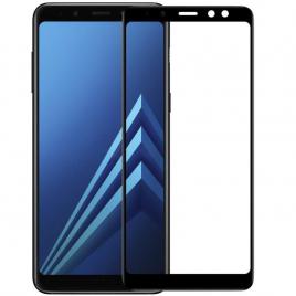 Folie de sticla pentru samsung galaxy a8 2018 mystyle full glue 4d black
