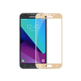 Folie sticla 3d full compatibila cu samsung galaxy j3 2017-margini aurii
