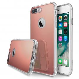 Husa apple iphone 7 plus, mystyle elegance luxury tip oglinda, rose-gold