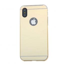 Husa apple iphone x, mystyle elegance luxury tip oglinda, gold