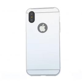 Husa apple iphone x, mystyle elegance luxury tip oglinda, silver