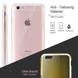 Husa compatibila cu apple iphone 7, mystyle fullbody ultra slim tpu, fata - spate transparenta