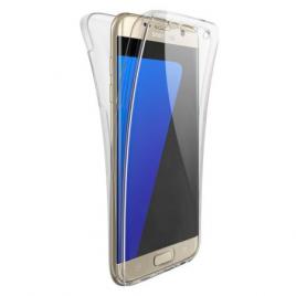 Husa samsung galaxy s6 edge, mystyle fullbody ultra slim tpu, fata - spate transparenta