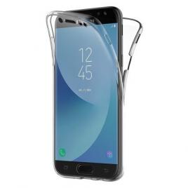 Husa pentru samsung galaxy j7 2017, mystyle fullbody ultra slim tpu, fata - spate transparenta