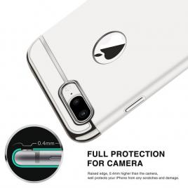 Husa telefon apple iphone 8 plus ofera protectie 3in1 ultrasubtire lux silver matte