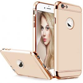 Husa telefon iphone 6/6s plus ofera protectie 3in1 ultrasubtire - gold