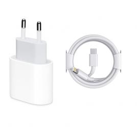 Incarcator compatibil cu iphone, cu cablu de date, type-c, fast charge 20w